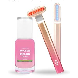 NEW! 5-in-1 Dual Color Face Skincare Wand and Serum Equipment Massager Rose Gold